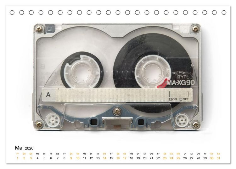 Produktbild: Audio Tapes (Tischkalender 2026 DIN A5 quer), CALVENDO Monatskalender