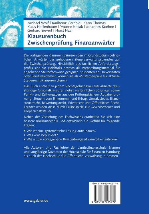 Produktbild: Klausurenbuch Zwischenpr&uuml;fung Finanzanw&auml;rter