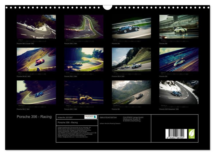 Produktbild: Porsche 356 - Racing (Wandkalender 2026 DIN A3 quer), CALVENDO Monatskalender
