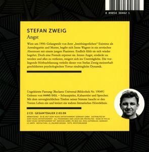 Produktbild: Zweig:  Angst (Reclam H&ouml;rbuch)/2 CDs