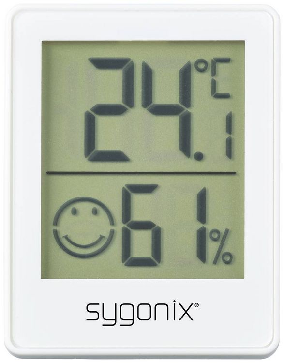 Produktbild: Sygonix Thermo-/Hygrometer Wei&szlig; SY-5267052