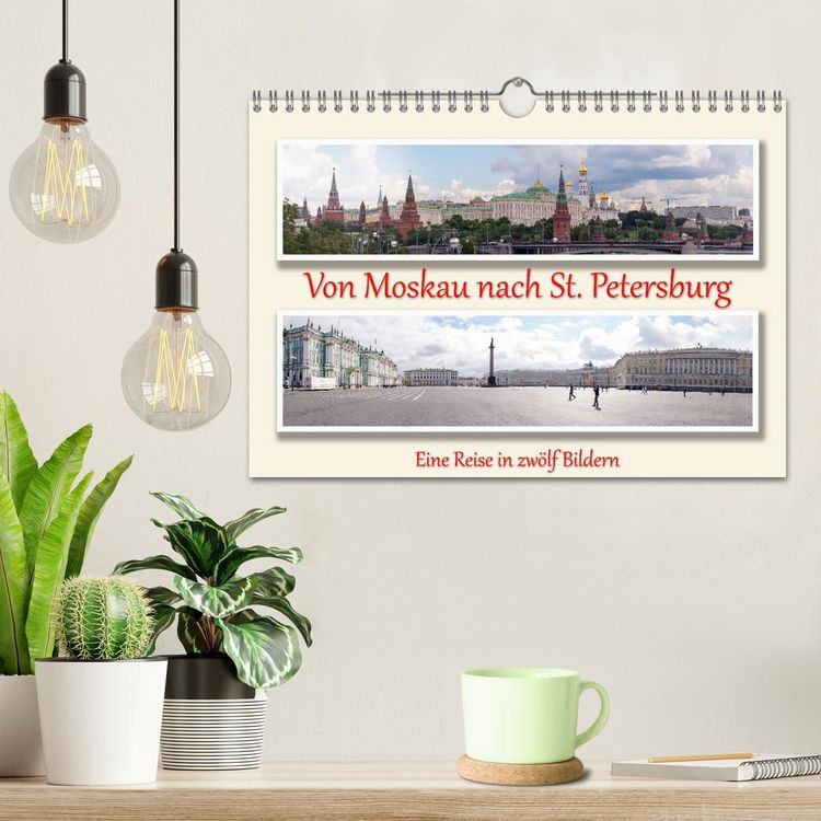 Produktbild: Von Moskau nach St. Petersburg (Wandkalender 2026 DIN A4 quer), CALVENDO Monatskalender