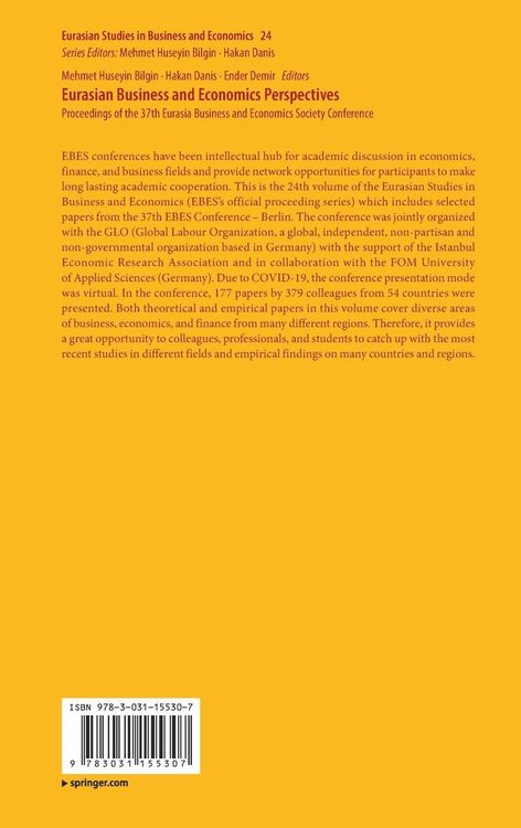 Produktbild: Eurasian Business and Economics Perspectives