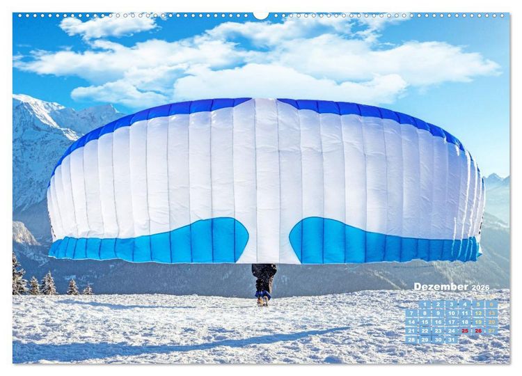 Produktbild: Paragliding: Der Traum vom Fliegen (Wandkalender 2026 DIN A2 quer), CALVENDO Monatskalender