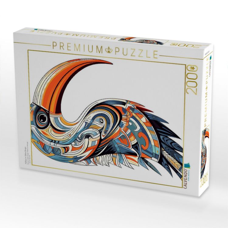 Produktbild: CALVENDO Puzzle Pelikan im Tattoo Design | 2000 Teile Lege-Gr&ouml;&szlig;e 90x67cm Foto-Puzzle f&uuml;r gl&uuml;ckliche Stunden