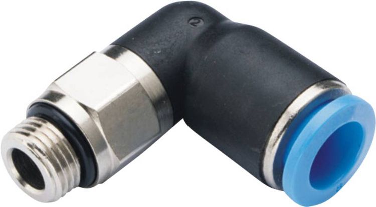 Produktbild: TRU COMPONENTS Winkelverbinder GPL12-G03 Rohr-&Oslash;: 12mm Gewinde-Ma&szlig;: G3/8" 1St.