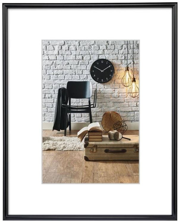 Produktbild: Hama 00061626 Bilder Wechselrahmen Papierformat: DIN A4 (B x H x T) 220 x 305 x 15mm Schwarz