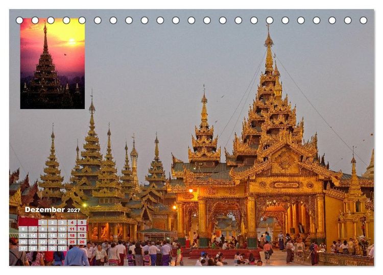 Produktbild: Kultst&auml;tten in Asien (Tischkalender 2027 DIN A5 quer), CALVENDO Monatskalender
