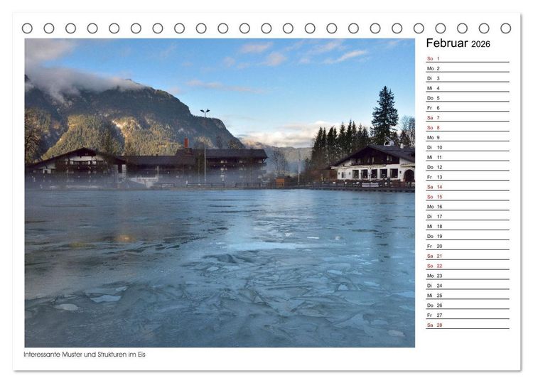 Produktbild: Zu Besuch am Riessersee (Tischkalender 2026 DIN A5 quer), CALVENDO Monatskalender