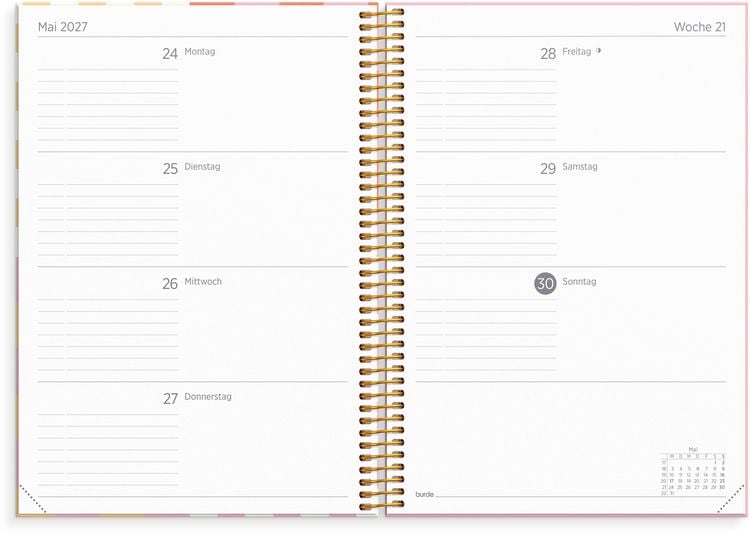 Produktbild: Organizer & Notes A5 Checkered 26/27 17M