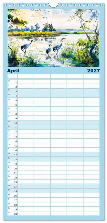 Produktbild: Familienplaner 2027 - Havelland Flair - Immer in Flussn&auml;he mit 5 Spalten (Wandkalender, 21 x 45 cm) CALVENDO