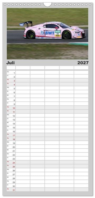 Produktbild: Familienplaner 2027 - SPORTWAGEN DTM und FIA GT mit 5 Spalten (Wandkalender, 21 x 45 cm) CALVENDO
