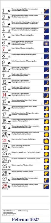 Produktbild: Mond-Langplaner 2027