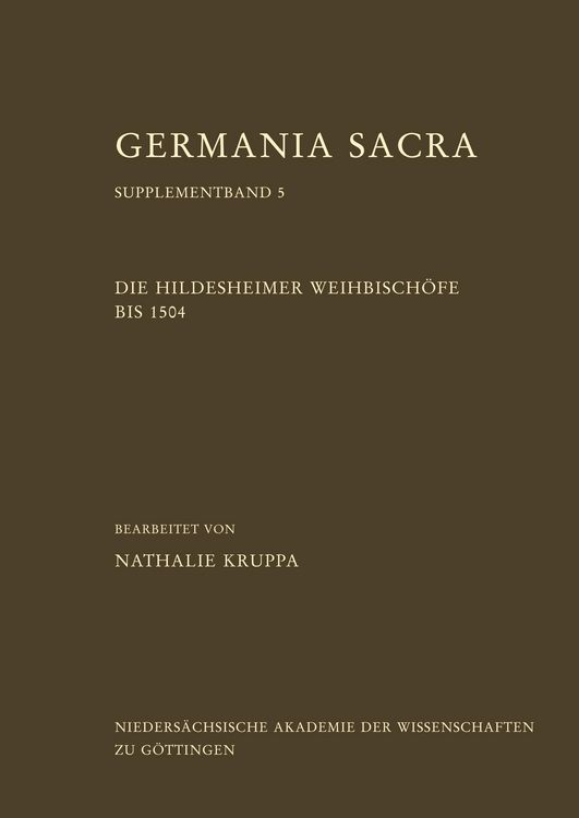 Produktbild: Die Hildesheimer Weihbisch&ouml;fe bis 1504