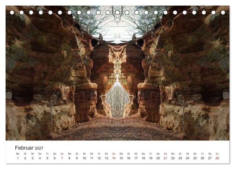 Produktbild: Spiegelwelten - Natur anders sehen (Tischkalender 2027 DIN A5 quer), CALVENDO Monatskalender