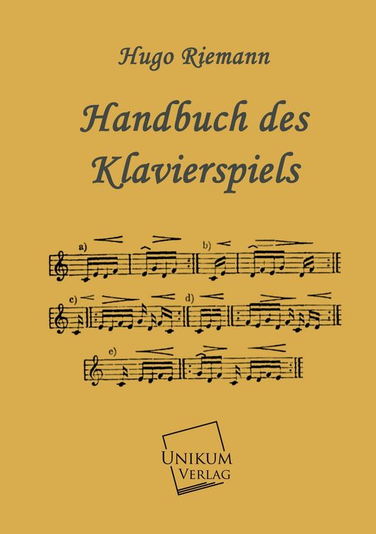 Produktbild: Riemann, H: Handbuch des Klavierspiels