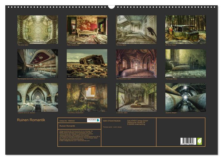 Produktbild: Ruinen Romantik (Wandkalender 2026 DIN A2 quer), CALVENDO Monatskalender