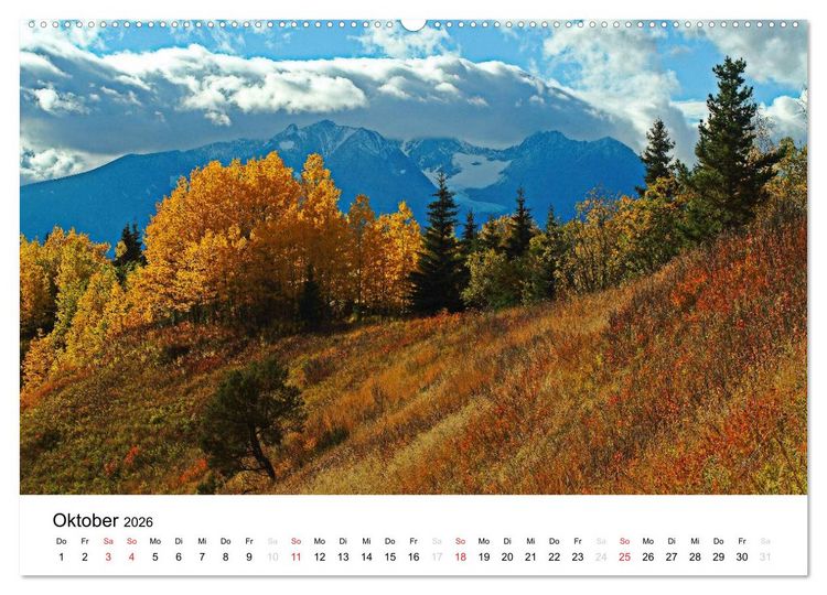 Produktbild: Kanadische Landschaften 2026 (hochwertiger Premium Wandkalender 2026 DIN A2 quer), Kunstdruck in Hochglanz