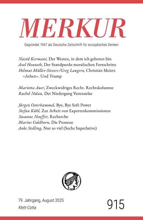 Produktbild: MERKUR 8/2025, Jg.79