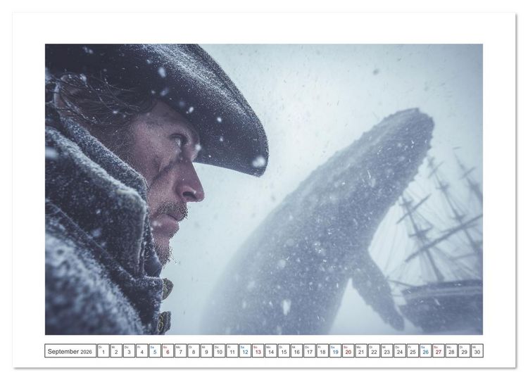 Produktbild: Die letzte Fahrt der Sturmkr&auml;he (hochwertiger Premium Wandkalender 2026 DIN A2 quer), Kunstdruck in Hochglanz