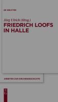 Produktbild: Friedrich Loofs in Halle