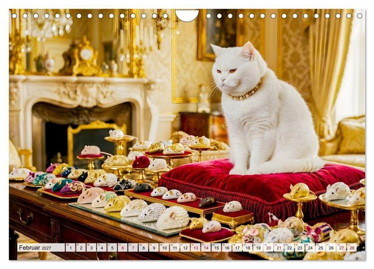 Produktbild: Alles f&uuml;r die Katze - Herrschaft Deluxe mit Charme und Wellness (Wandkalender 2027 DIN A4 quer), CALVENDO Monatskalender