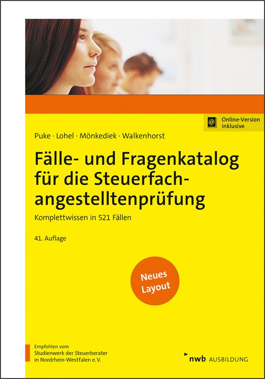 Produktbild: F&auml;lle- und Fragenkatalog f&uuml;r die Steuerfachangestelltenpr&uuml;fung