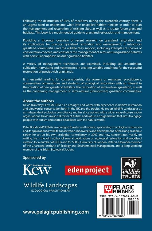 Produktbild: Grassland Restoration and Management