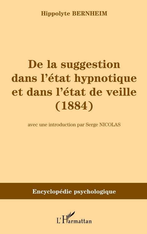 Produktbild: De la suggestion dans l'&eacute;tat hypnotique et dans l'&eacute;tat de vieille (1884)