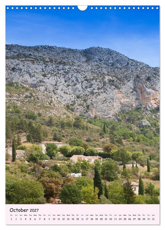 Produktbild: Provence &ndash; Scenic Villages of France (Wall Calendar 2027 DIN A3 portrait), CALVENDO 12 Month Wall Calendar