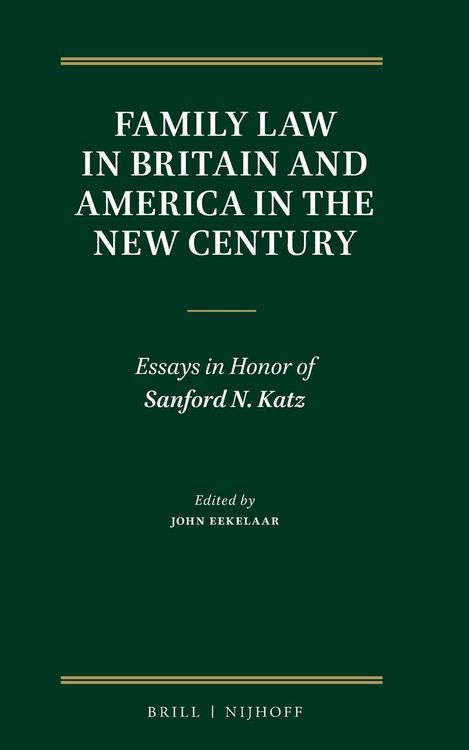 Produktbild: Family Law in Britain and America in the New Century