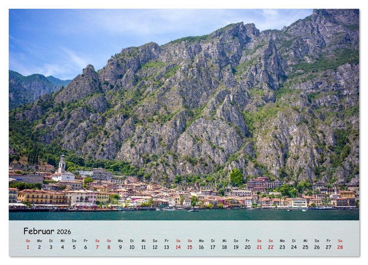 Produktbild: Limone sul Garda - Traumhaftes St&auml;dtchen am Gardasee (Tischkalender 2026 DIN A5 quer), CALVENDO Monatskalender
