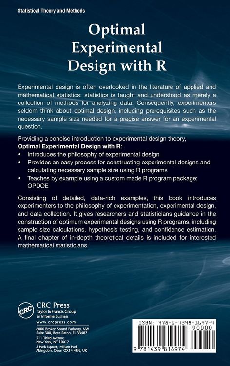 Produktbild: Optimal Experimental Design with R