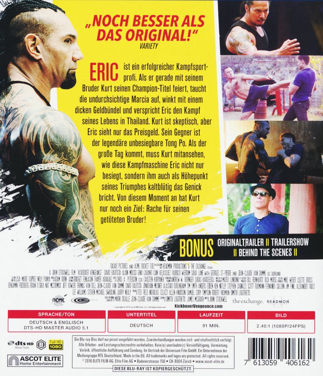Produktbild: Kickboxer - Die Vergeltung - Uncut