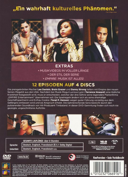 Produktbild: Empire - Die komplette Season 1 [4 DVDs]