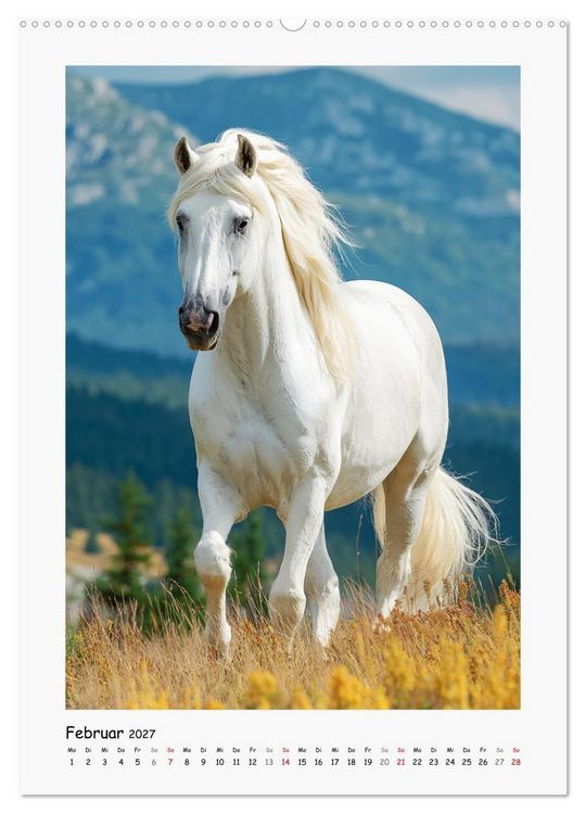Produktbild: Lippizaner Poesie. Edle Pferde zum Tr&auml;umen und Verlieben (hochwertiger Premium Wandkalender 2027 DIN A2 hoch), Kunstdruck in Hochglanz
