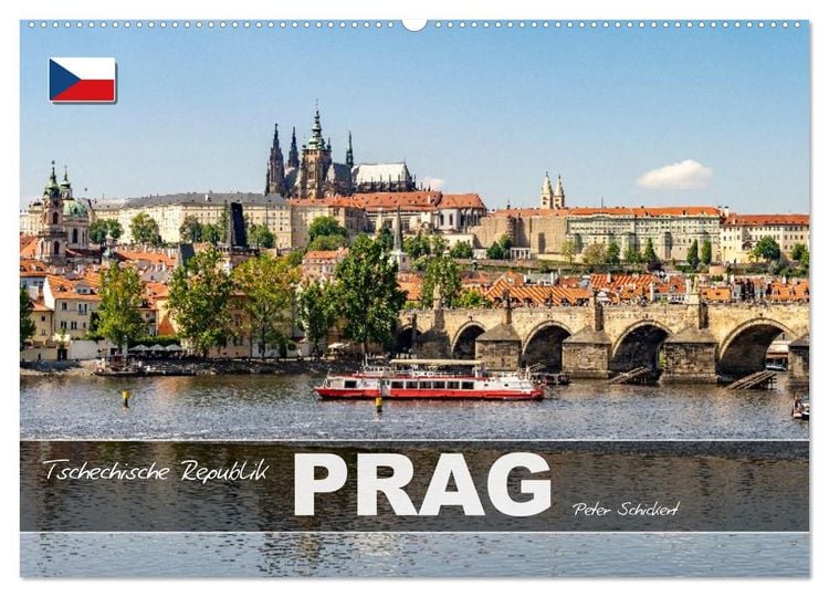Produktbild: Tschechische Republik - Prag (Wandkalender 2026 DIN A2 quer), CALVENDO Monatskalender