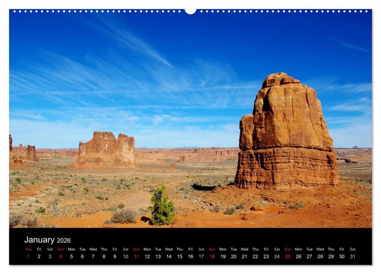 Produktbild: Spectacular Utah / UK-Version (High Quality Premium Wall Calendar 2026 DIN A2 landscape),CALVENDO 12 Month Wall Calendar