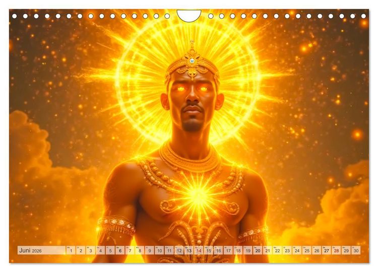 Produktbild: Afrikanische Mythologie - G&ouml;tter, Helden und Monster (Wandkalender 2026 DIN A4 quer), CALVENDO Monatskalender