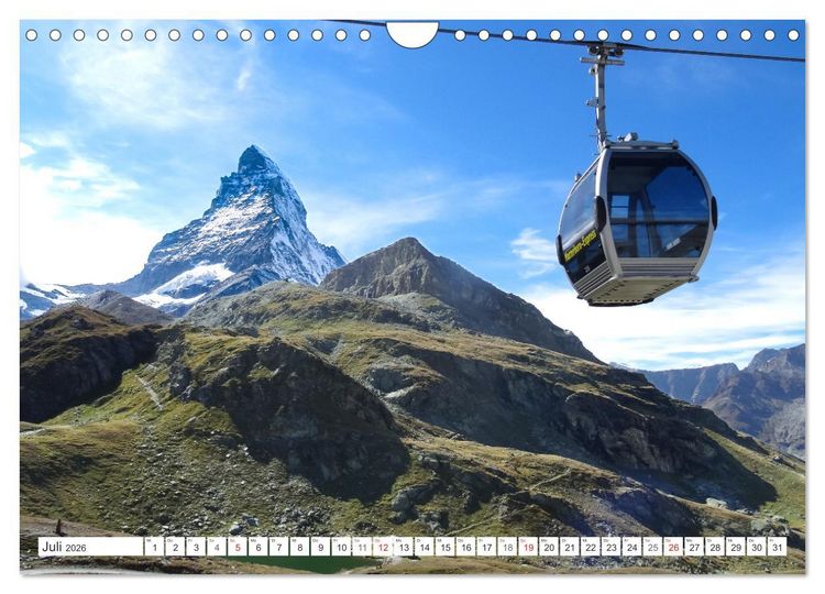 Produktbild: Matterhorn - Berg der Berge (Wandkalender 2026 DIN A4 quer), CALVENDO Monatskalender