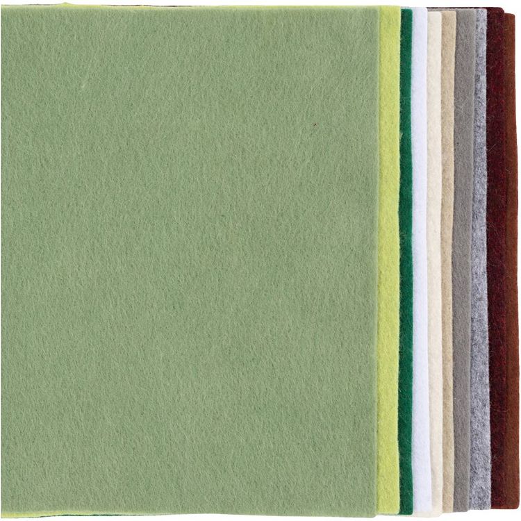 Produktbild: Creativ Company Bastelfilz, A4, Blatt 210x297 mm, Dicke 2 mm, Natur, 10 Stk