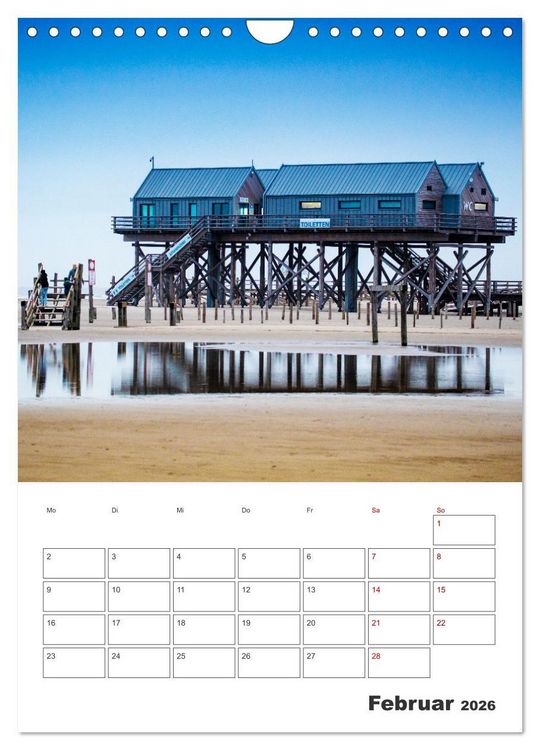 Produktbild: Sankt Peter-Ording Sonne, Strand und Meer (Wandkalender 2026 DIN A4 hoch), CALVENDO Monatskalender
