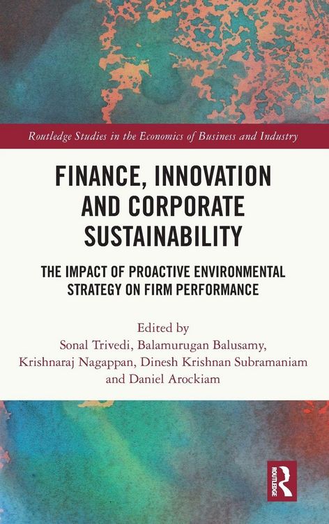Produktbild: Finance, Innovation and Corporate Sustainability