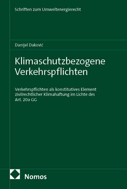 Produktbild: Klimaschutzbezogene Verkehrspflichten