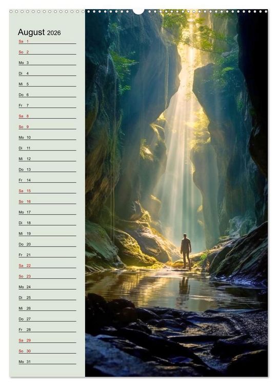 Produktbild: Von oben und unten (Wandkalender 2026 DIN A2 hoch), CALVENDO Monatskalender