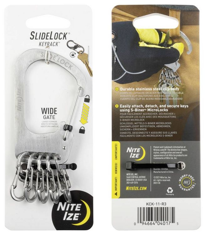 Produktbild: NITE Ize Schl&uuml;sselhalter NI-KCK-11-R3 Silber 1St.