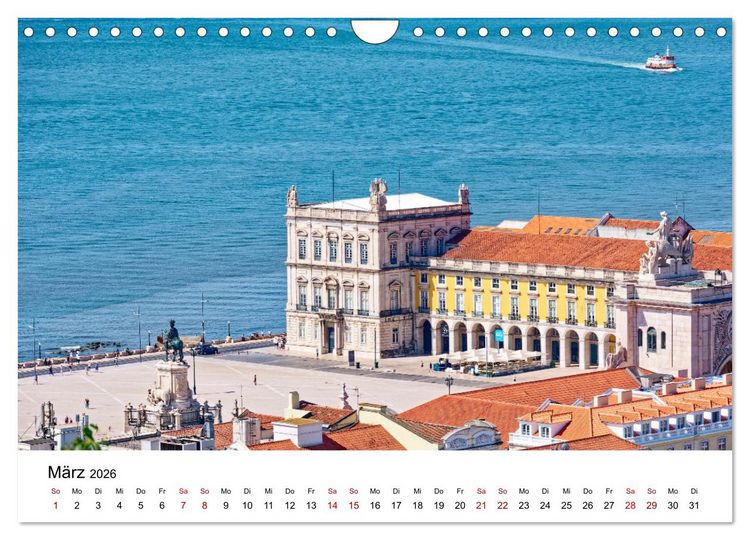 Produktbild: Lissabon und seine Wahrzeichen - Zwischen Tradition und Moderne (Wandkalender 2026 DIN A4 quer), CALVENDO Monatskalender