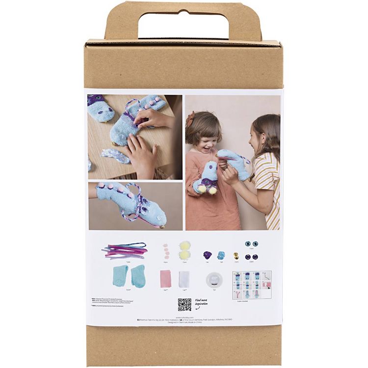 Produktbild: Creativ Company DIY Sets Basisversion Kreativ Set Dekoration , Sortierte Farben, Sockenmonster, Kreativ Box