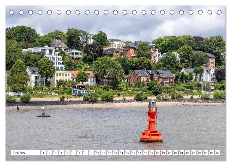 Produktbild: Hamburg - Stadt rund ums Wasser (Tischkalender 2027 DIN A5 quer), CALVENDO Monatskalender