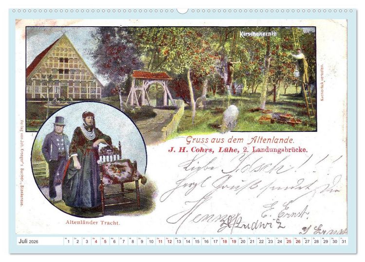 Produktbild: Gruss aus dem Altenlande (hochwertiger Premium Wandkalender 2026 DIN A2 quer), Kunstdruck in Hochglanz